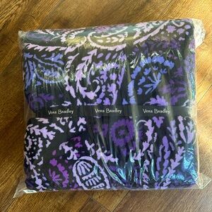 Very Bradley Throw Blanket - Amethyst Paisley